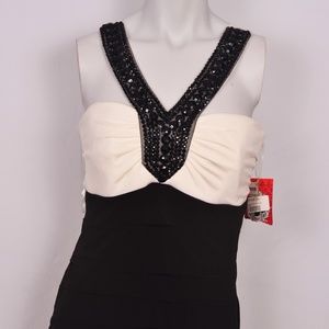 Trixxi Black & White Cocktail/Party Dress (XL)
